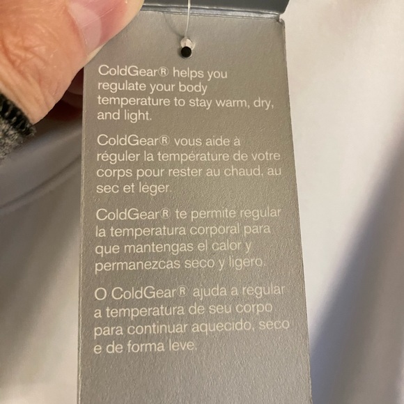 NWT Men’s UA Coldgear White Knit Tee Long Sleeve size XXL - Picture 5 of 14